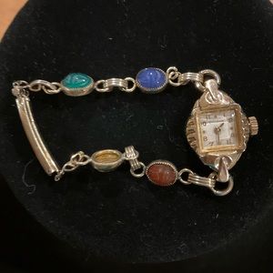 Vintage Bulova 10K watch with Scarab Band